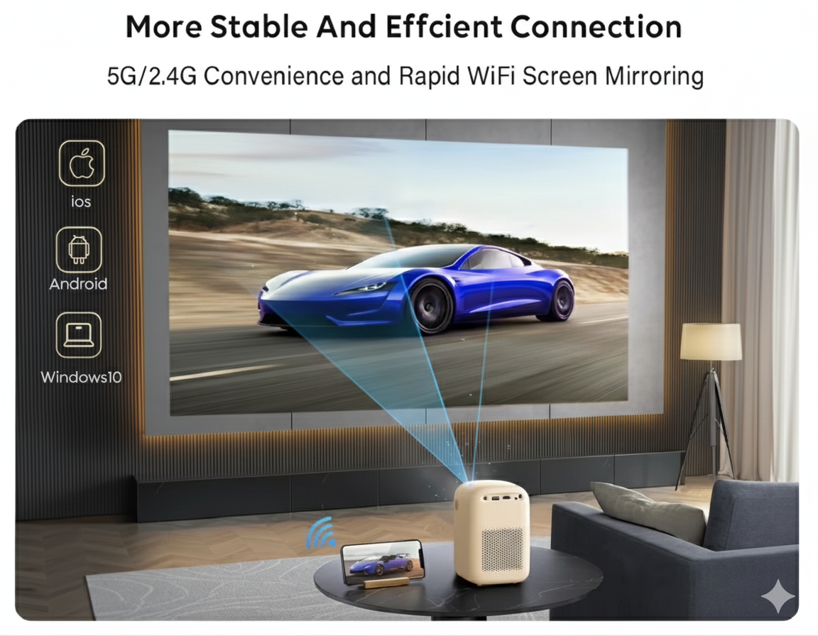 EVOA E1 Full HD Projector for home cinema