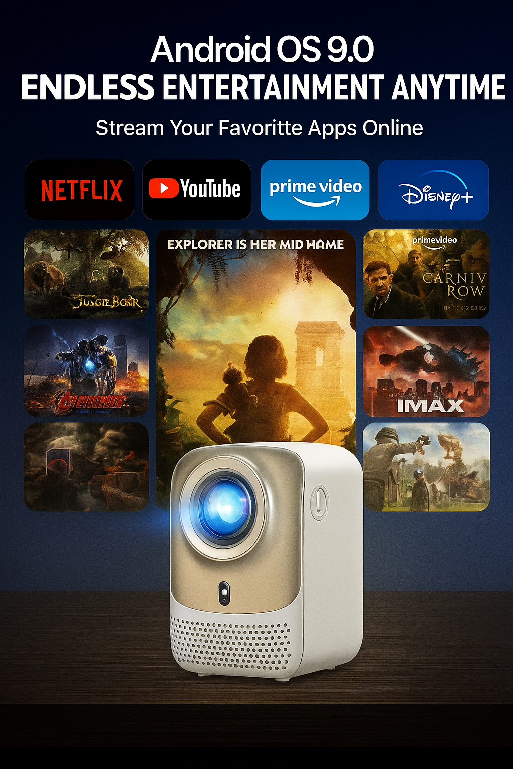 EVOA E1 Full HD Projector for home cinema