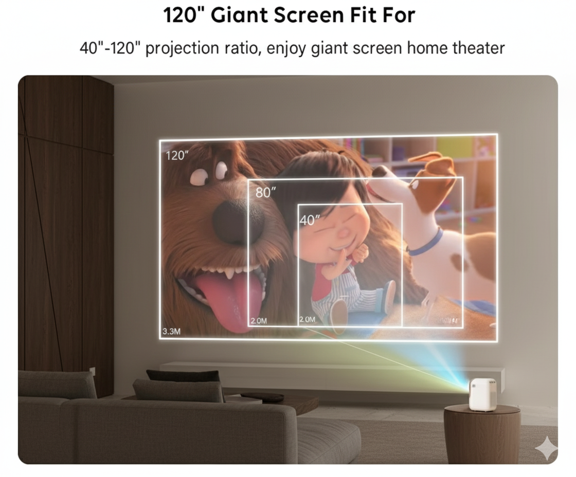 EVOA E1 Full HD Projector for home cinema